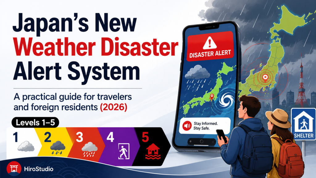Japan’s New Weather Disaster Alert System (May 2026): Levels, Colors, and When to Evacuate